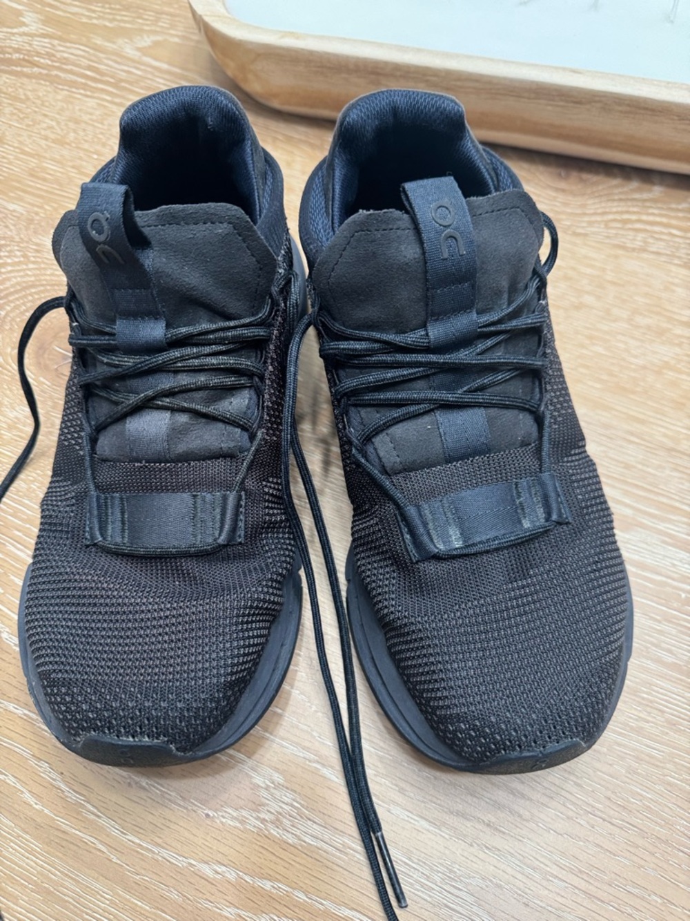 On Running Black Men's Performance Knit Running Trainers